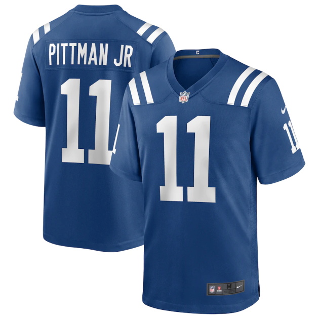 mens nike michael pittman jr royal indianapolis colts player game jersey